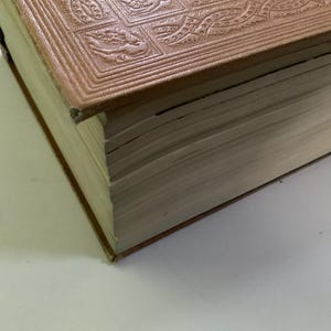 XL Deluxe Leather Bound Complete Little Ives Unabridged Webster&#39;s Dictionary Home Supplement with Colored lithographs illustrated giant size