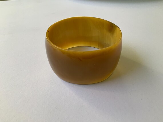 vintage butterscotch translucent bangle bracelet … - image 3