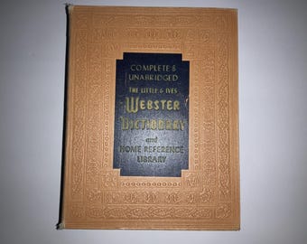 XXL Deluxe Läderinbunden Webster's Dictionary: Illustrerad Hemtillägg