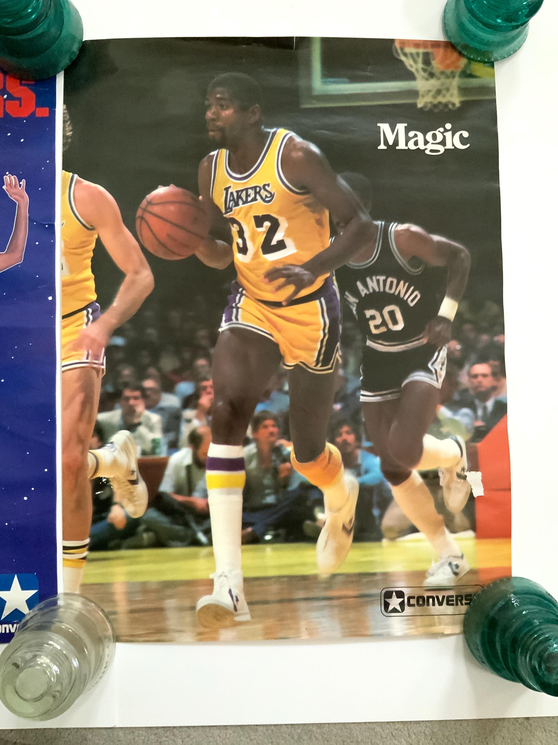 1980年代のNBAコンバースヴィンテージポスター2枚：マジック 