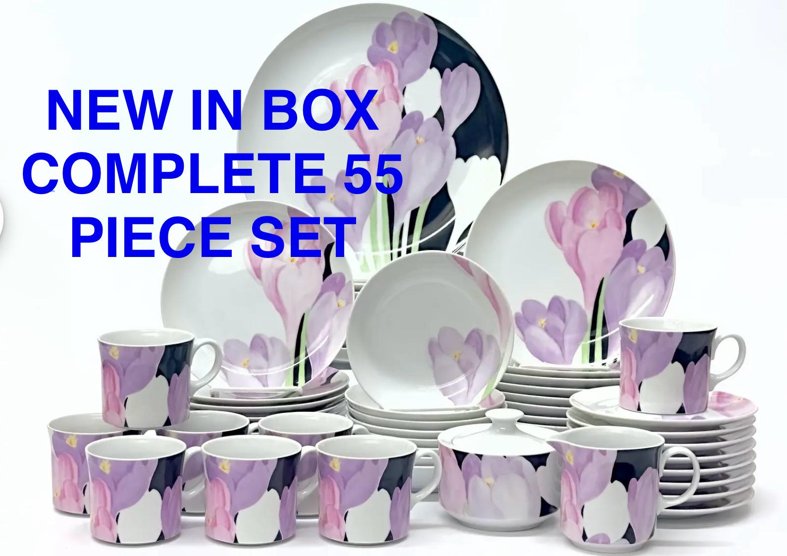 1967 NEW 58 PIECE SET in Original Box 1967 Mikasa Blue Point 8