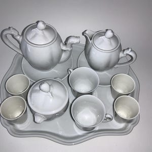 Richard Ginori Italy 15pc fine porcelain pottery deluxe bone china tea set  tray beautiful quality decorative ceramic tea sets Berry theme