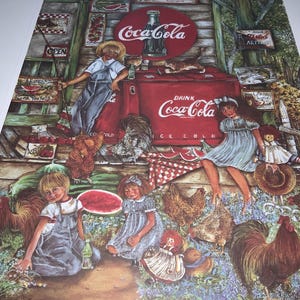 Vintage Coca Cola Collectibles Night Light Metal Tray Coasters Picnic Utensils Cups Plate Bowl Jar vintage soda advertising