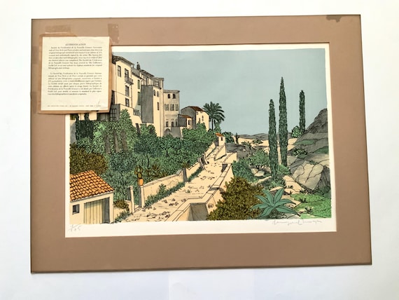 Denis Paul Noyer Lithograph: Signed Southern France Art Print (24