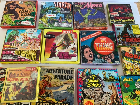 Monster Horror Sci Fi Science Fiction Western Super 8 Film Reel Movie Reel  Selection Kong Godzilla Dinosaurs Howdy Doody Frankenstein Space - Etsy