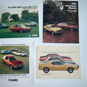 AMC Gremlin Hornet Matador 1970er 1980er Jahre Autokatalog Automobilbroschüren American Motor Company American Cars Werbedrucke illustriert Bild 1