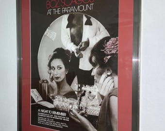 original Boz Scaggs Concert Poster: Paramount Oakland, 1975 - Framed Art Deco