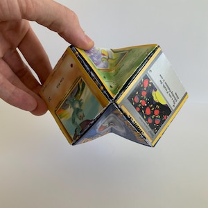 Sculpture ORIGAMI Pokémon authentiques boîtes de rangement de cartes charizard PIKACHU wotc Pokémon vintage fait main sans adhésifs original innovant