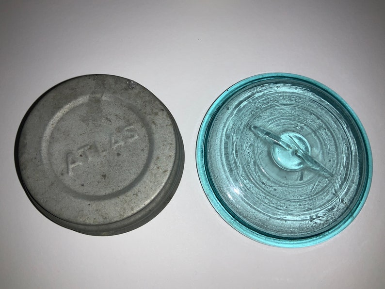 Ball Sure Seal 1908 Perfect Mason Jar Atlas Zinc Lid Wire Etsy