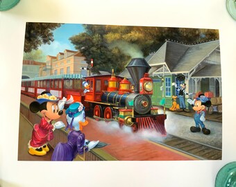 Walt Disney Golf Classic Original Vintage Framed Lithograph Poster