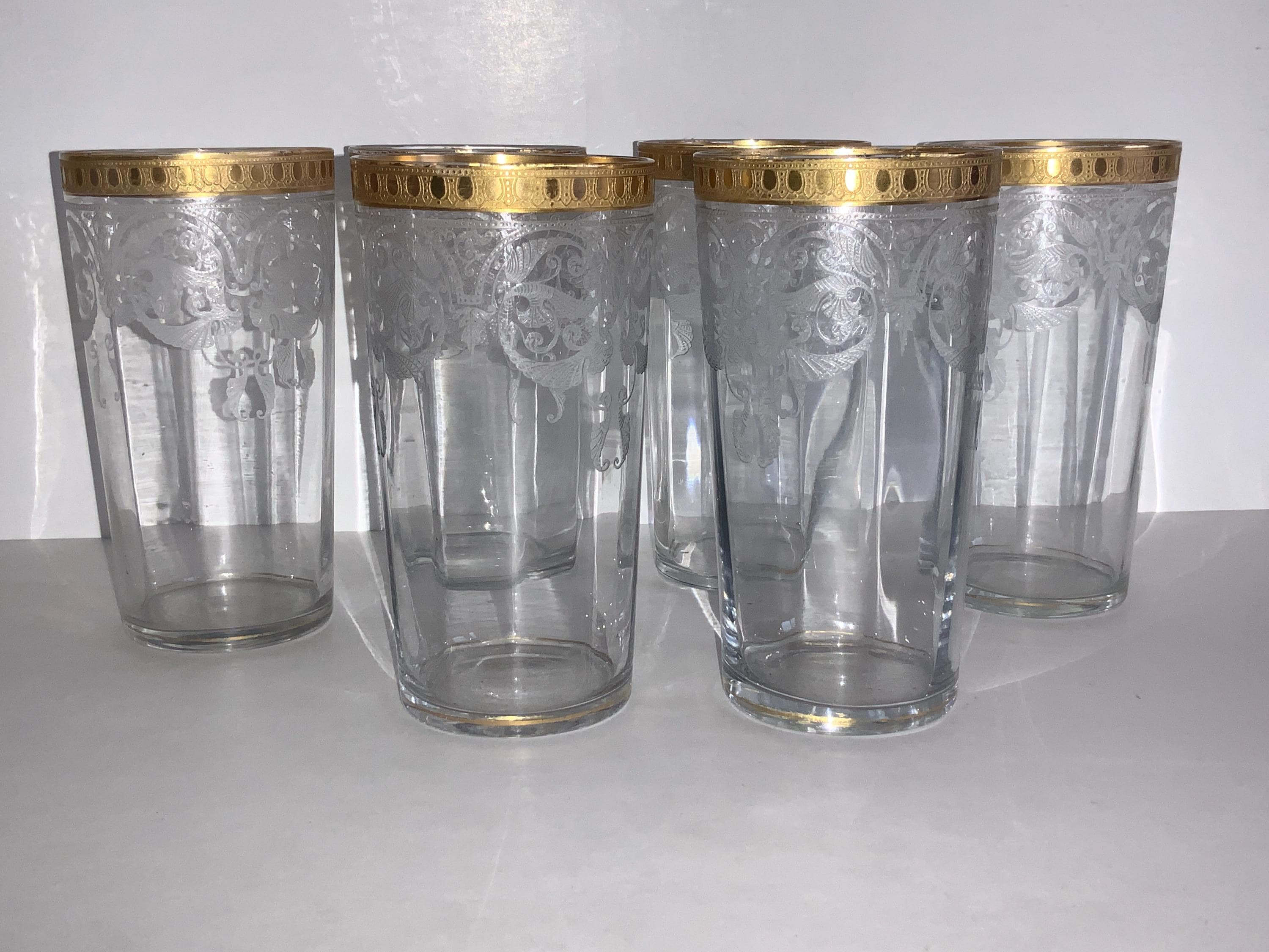 Antique gold rim wine glass - Etsy 日本