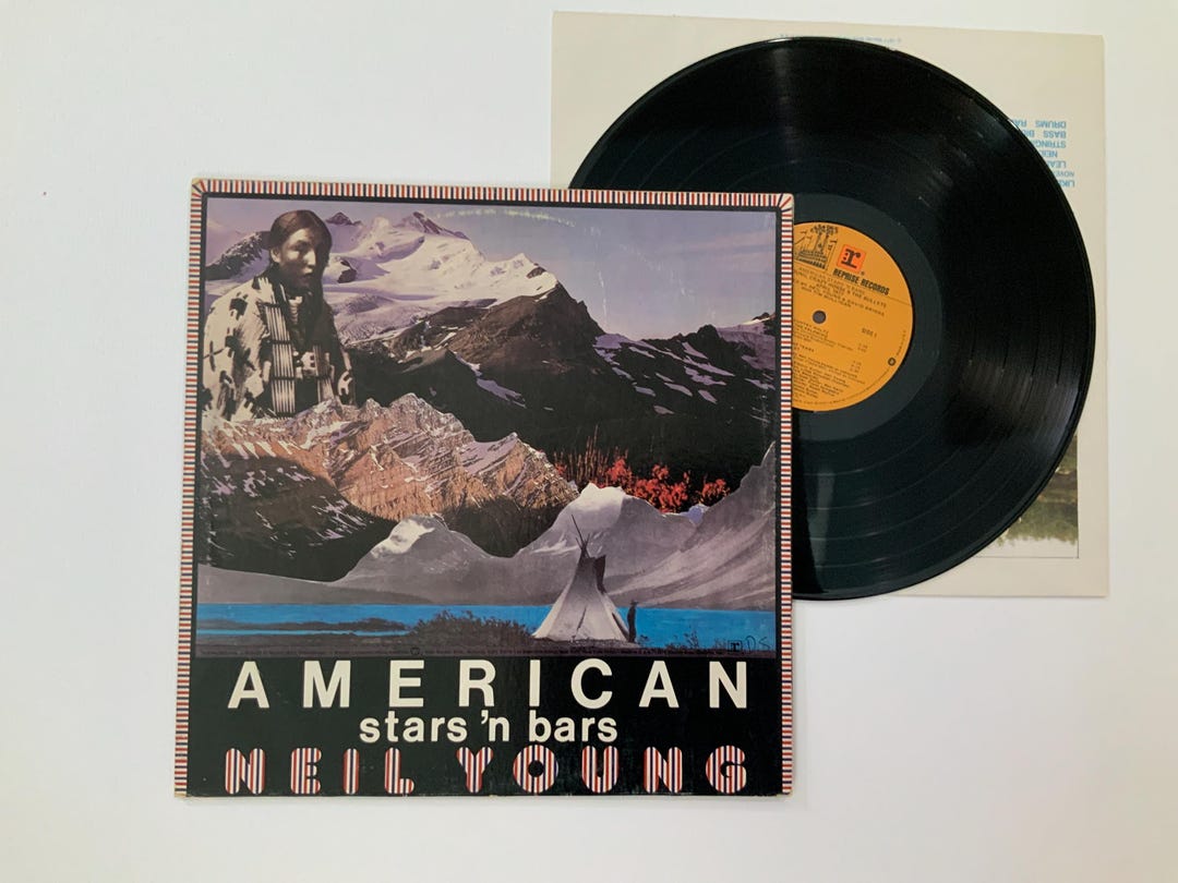 American Stars N Bars Neil Young Classic Rock Album Vinyl LP Vintage ...