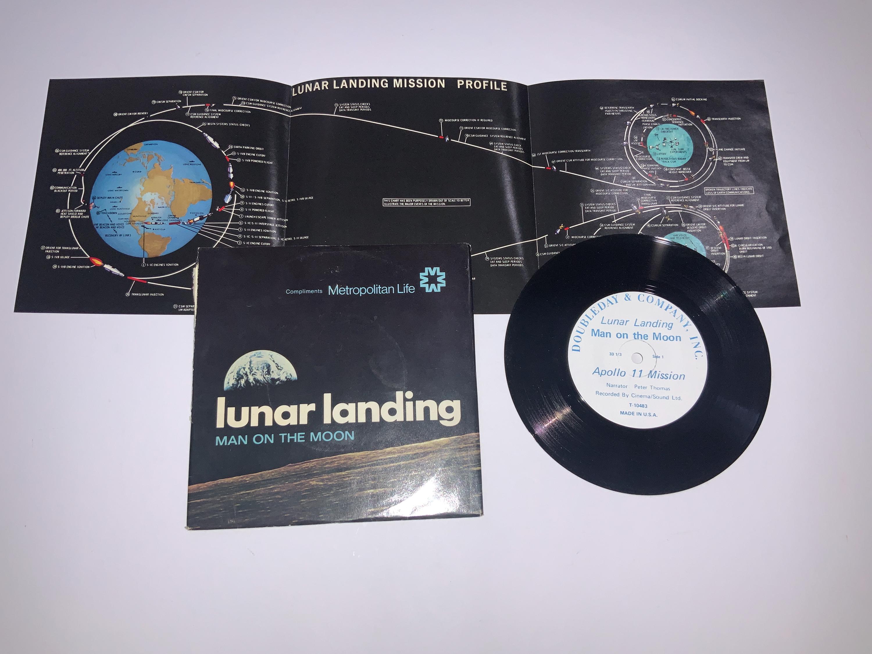Moon Landing Record - Etsy