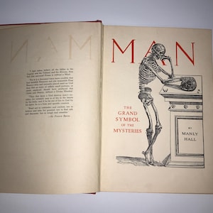 Man The Grand Symbol of the Mysteries Essays on Occult Anatomy Manly P Hall Mysticism Mystical Spiritualism Occultism Rare Edition HC