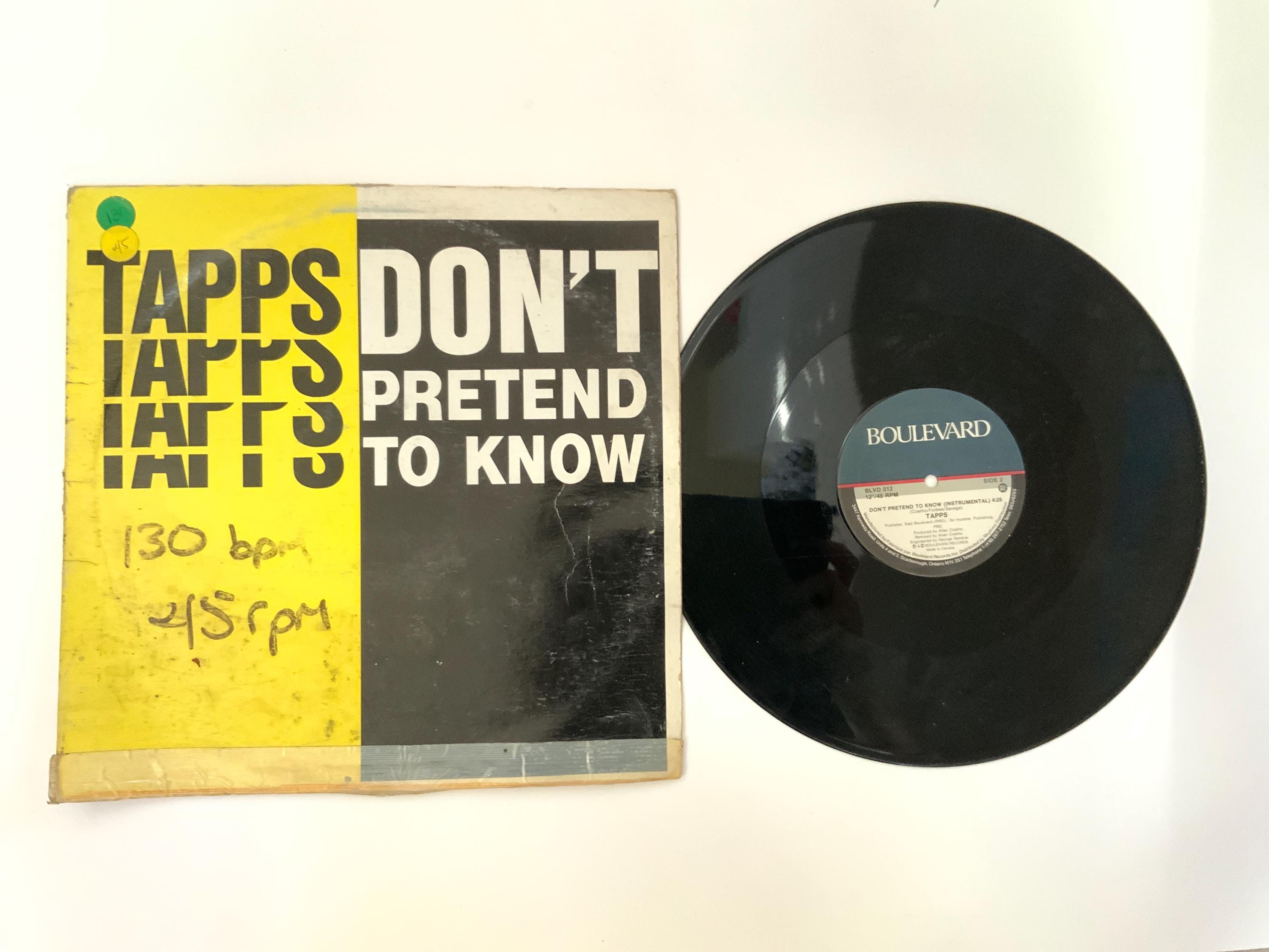 Tapps Don't Pretend to Know 多少の傷あり、状態良好 オリジナル