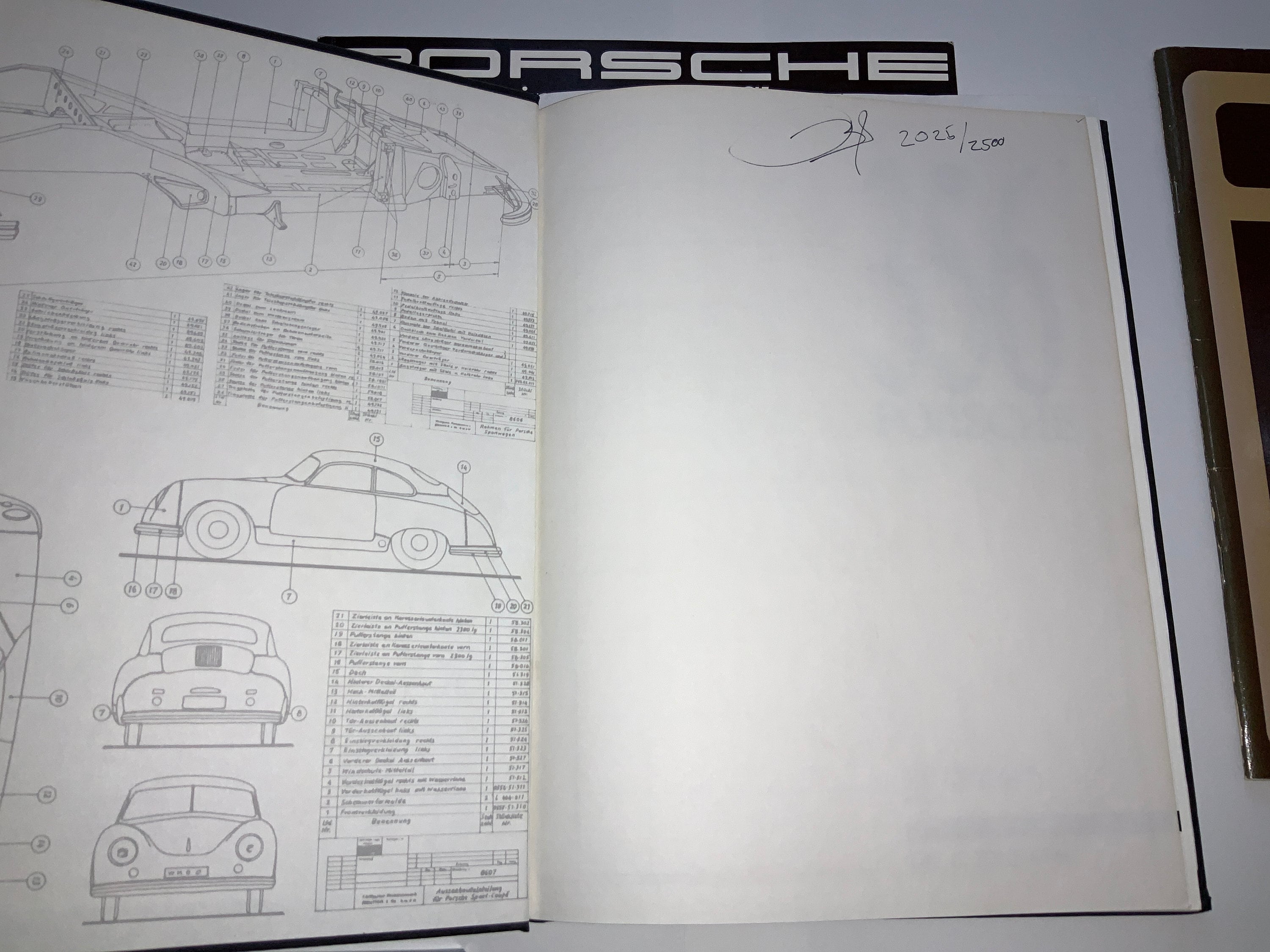 希少CARGRAPHIC 35,40,50th anniversary付録set Signed Numbered Porsche Sportscar Deluxe Box Set Hardcover