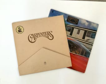 Lotto di 2 album in vinile dei Carpenters: Carpenters, autoprodotto, con busta, Now and Then.