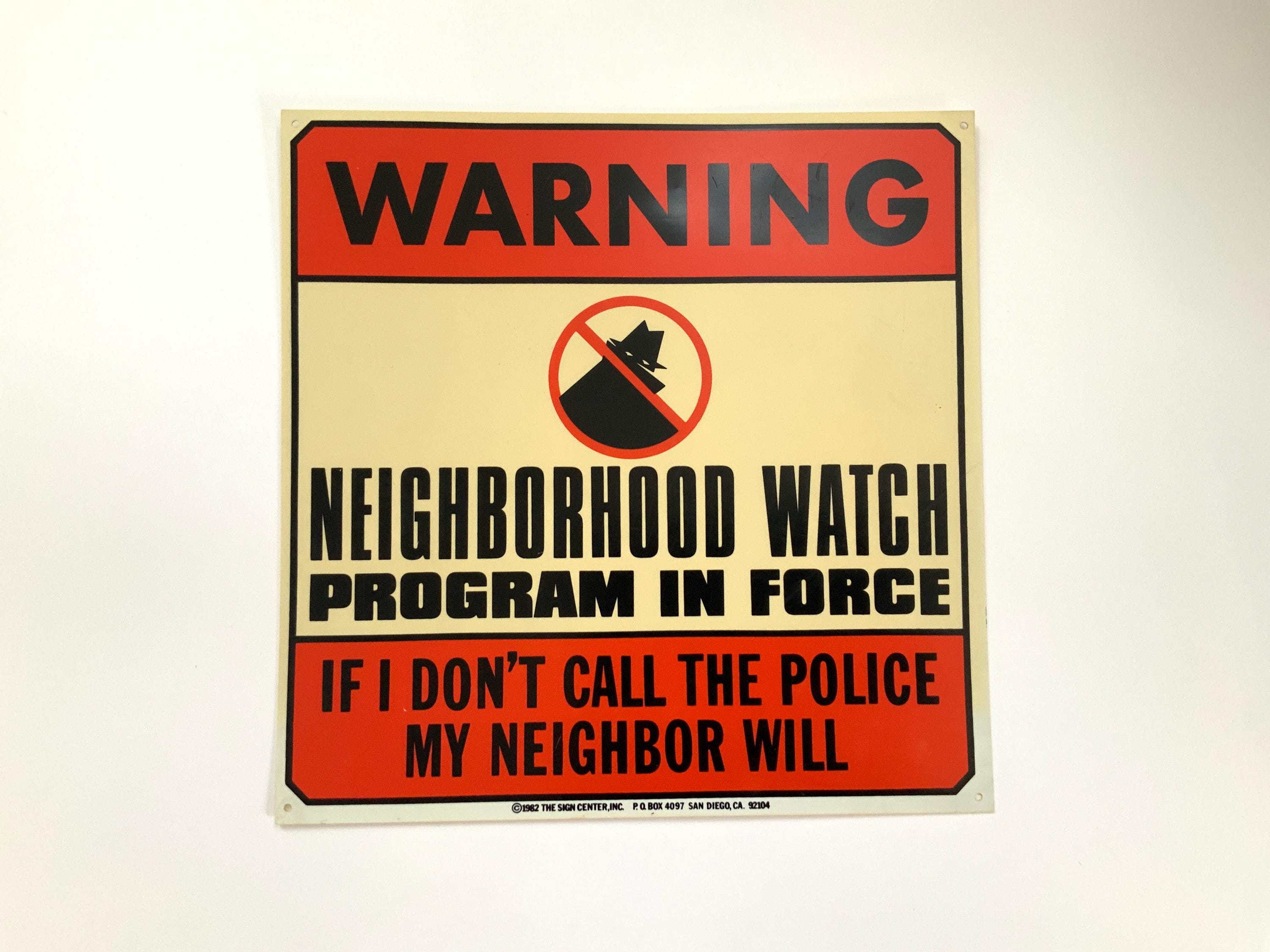 Neighbourhood Watch Sign - Etsy