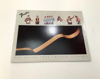 FENDER LEGENDS Catalog Music History Book Catalog Mint Condition Hendrix Buddy Holly Guitars Amps Bases VanceHoustonOrigami.com
