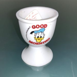 Mickey Mouse Ceramic Egg Cup Series Good Morning Donald Duck Walt Disney Cartoon Animation Disney Characters vintage Disney Collectible