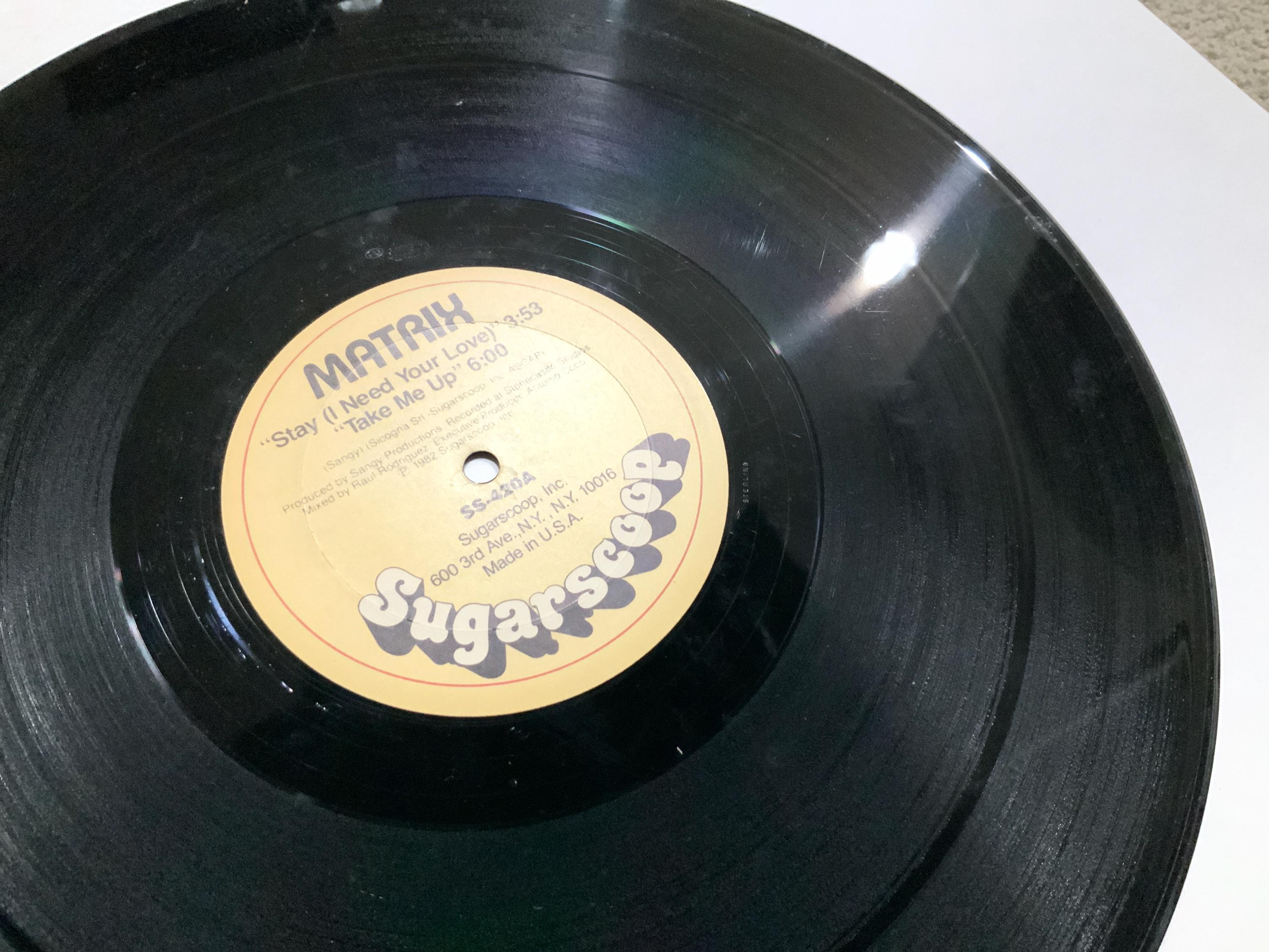 Matrix – Stay (I Need Your Love) / Take Me up Small Scratches 