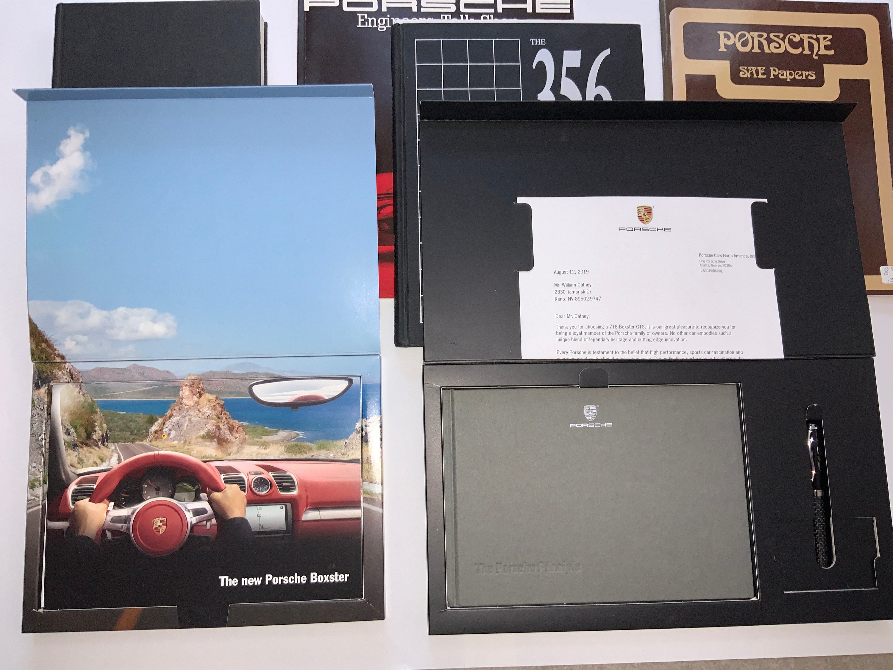 希少CARGRAPHIC 35,40,50th anniversary付録set Signed Numbered Porsche Sportscar Deluxe Box Set Hardcover