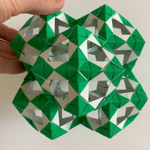 Origami Art Polyhedral Sphere Paper Engineering Sculpture Composition ...