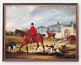 The Huntsman Print - Fox Hunting Illustration - Sportsman Wall Art