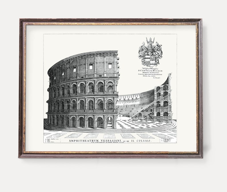 Ancient Rome Art Prints Classic Wall Art Colosseum Etsy