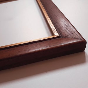 Italian handcrafted wooden frames Black, Walnut, Gold or Ivory colored Set of 1, 2, 4, 6 or 8 frames without prints image 2