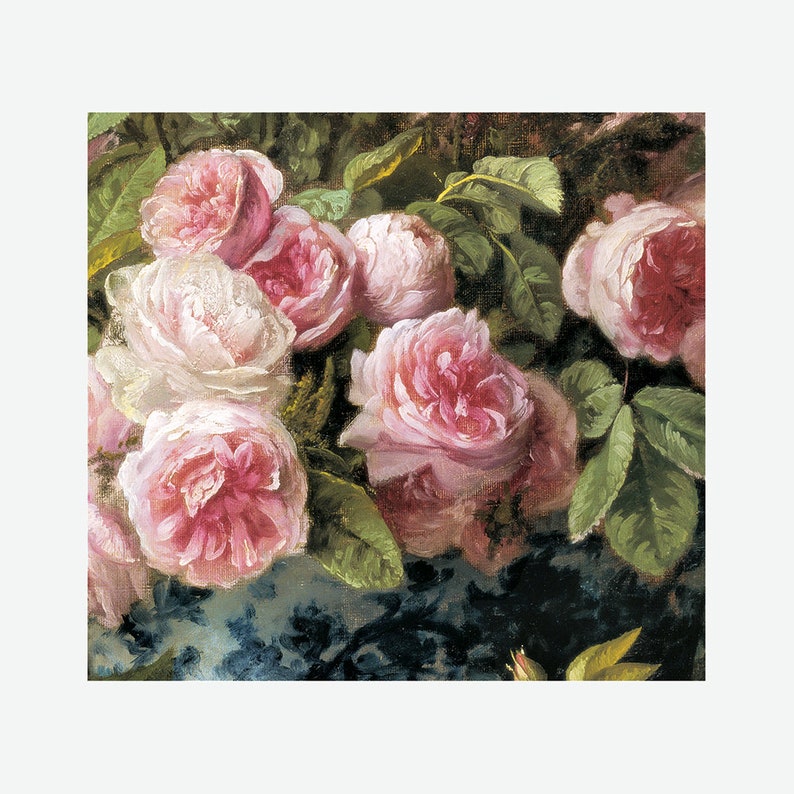 Red and Pink Roses Wall Art Still Life Flower Bouquet Etsy