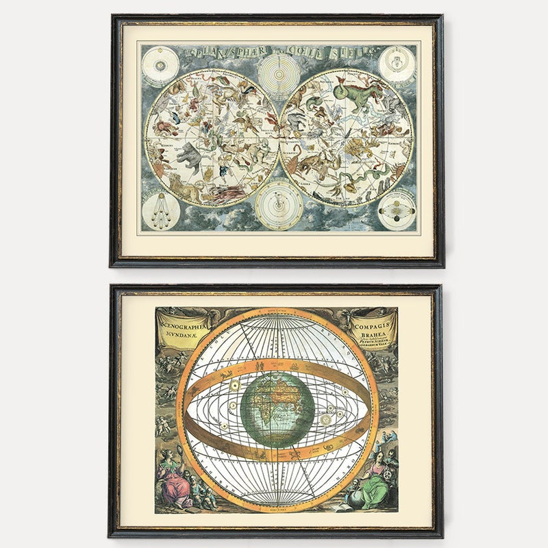 Antique Star Chart Etsy