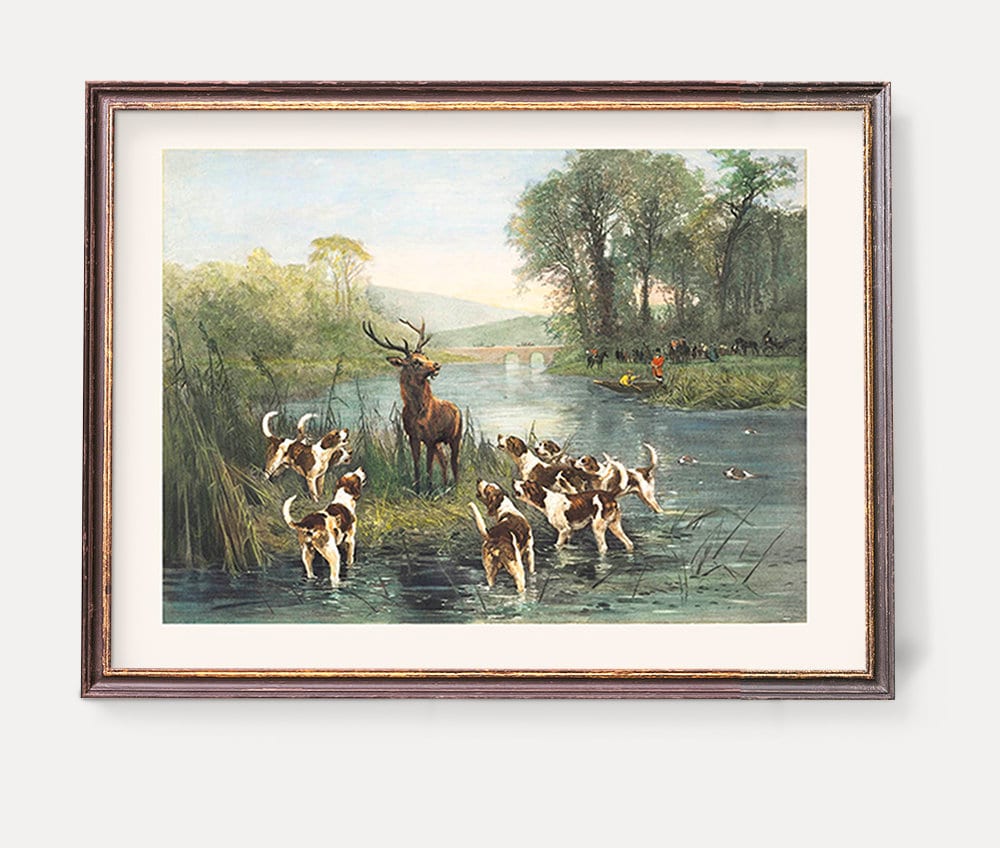 Old Duck and Deer Hunting Wall Art Vintage Wildlife Fine Art | Etsy