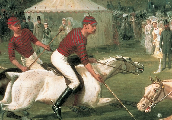 Old Polo Game Print | Horse Riding Art | Vintage English Polo