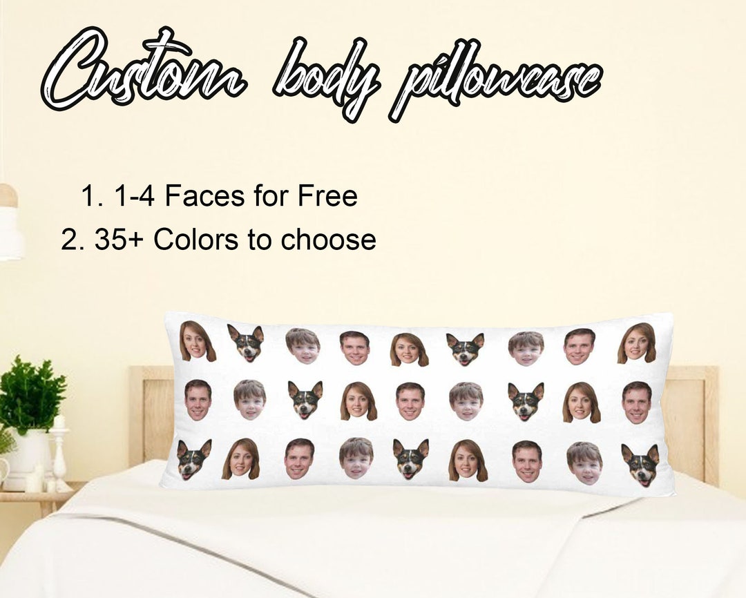 Custom Body Pillow Cover Personalized Long Body Pillowcase Etsy