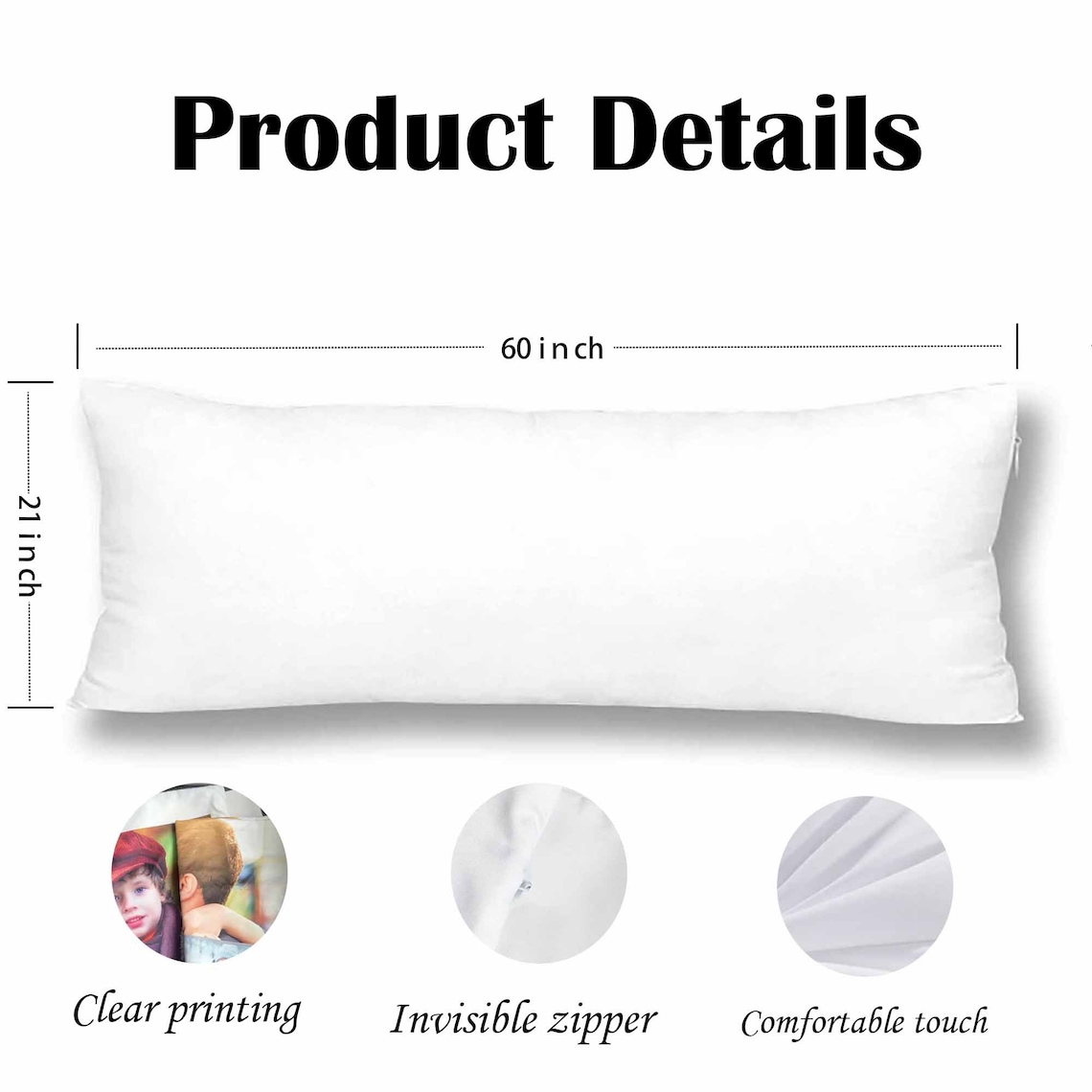 Custom Body Pillow Cover Customized Personalized Gifts Etsy