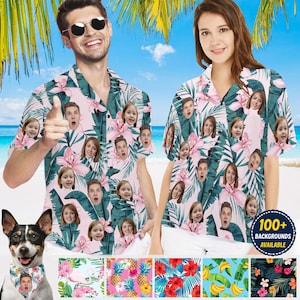 Custom Face Hawaiian Shirt: Personalized Photo Button-Down