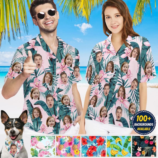 Custom Face Hawaiian Shirt: Personalized Photo Button-Down