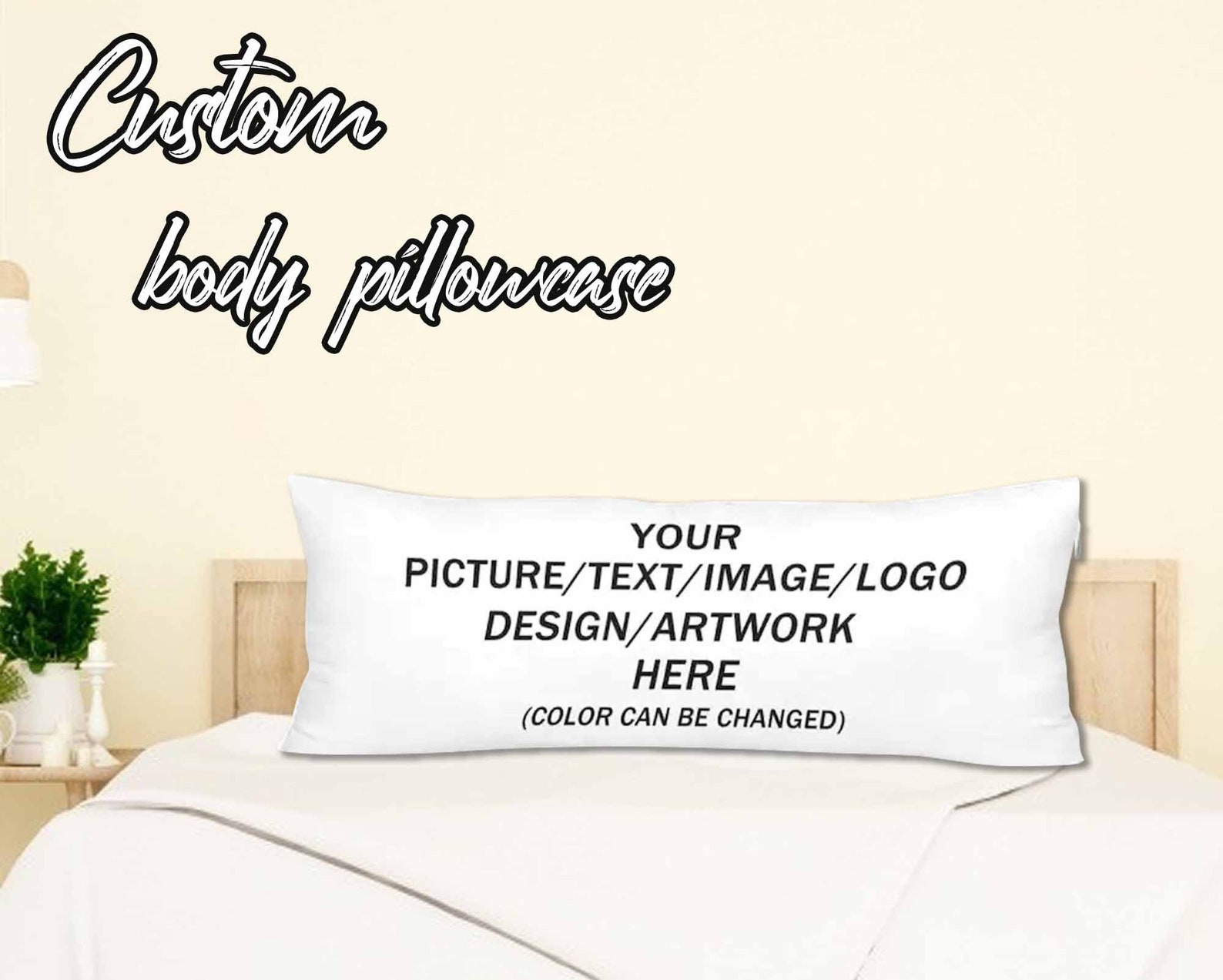 Custom Body Pillow Cover Customized Personalized Gifts Etsy