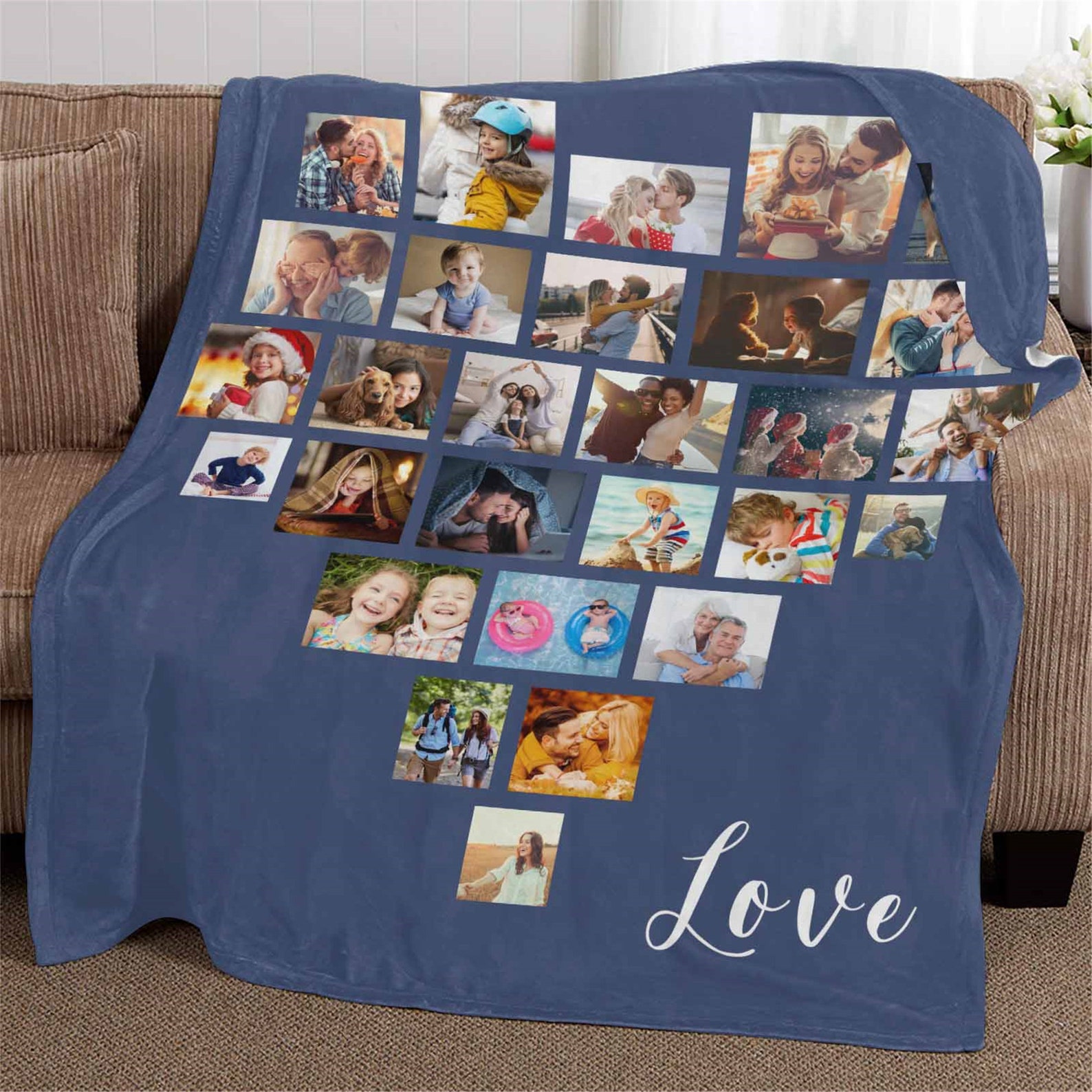 Custom Photo BlanketPersonalized Photo Blanket Anniversary Etsy