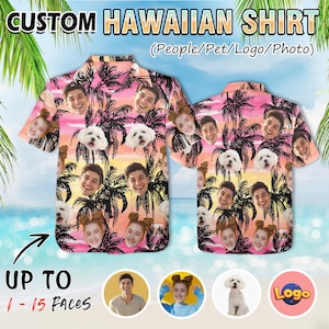 Custom Face Hawaiian Shirt: Tropical Vacation Photo Shirt