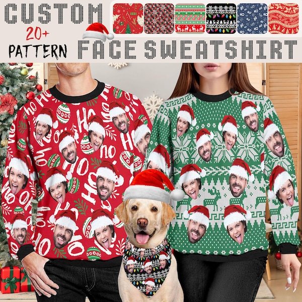 Custom Face Ugly Christmas Sweater: Personalized Photo Sweatshirt