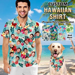 Custom Face Hawaiian Shirt: Personalized Photo Button-Up