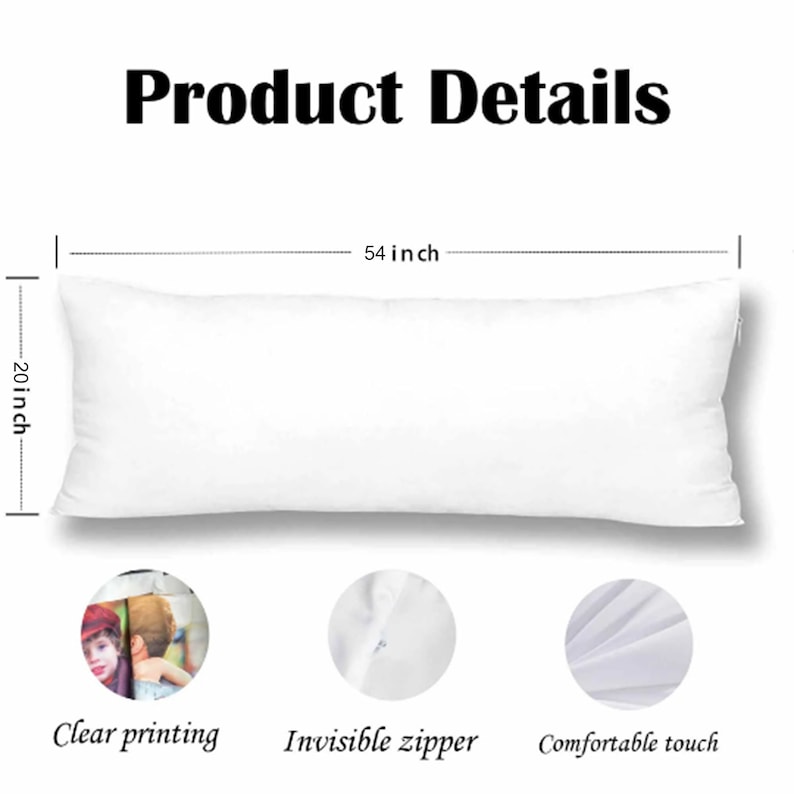 Custom Body Pillowcase Personalized Long Body Pillow Custom Etsy