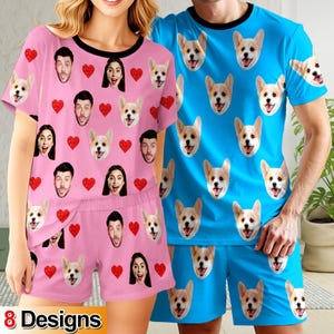 Custom Face Pajama Set: Personalized Pet Photo PJs