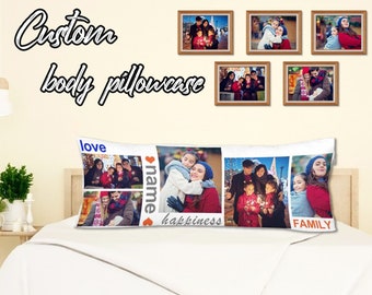 Custom Photo Body Pillow Cover: Personalized Valentine's Gift