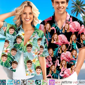Personalized Face Hawaiian Shirt: Custom Photo Print, Summer Gift