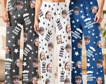 Custom Photo Pajama Pants, Personalized Family Father/Mother's Day Gift