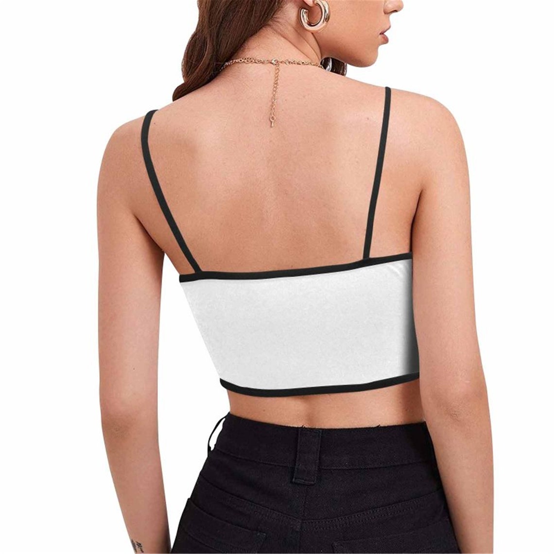 Custom Women's Spaghetti Strap Crop TopYour design Crop Etsy