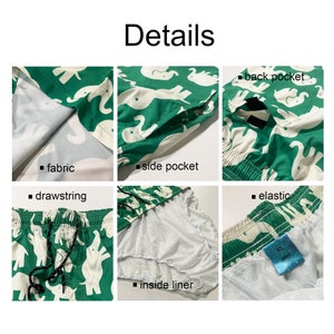 Custom Face Hawaiian Swim Trunks & Dog Bandana: Personalized Beach Shorts image 20